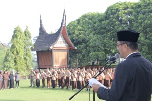 Walikota Payakumbuh Sebagai Inspektur Upacara Hari Bela Negara